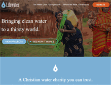 Tablet Screenshot of lifewater.org